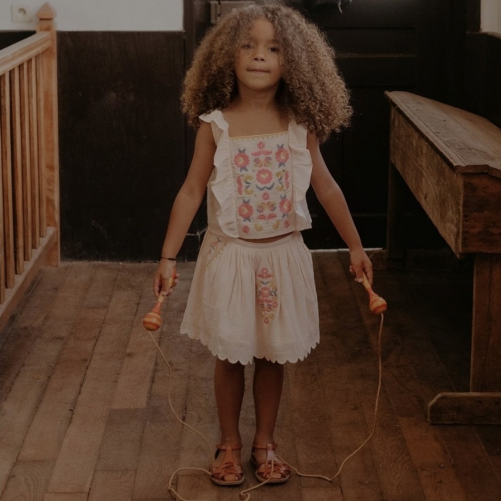 Louise Misha Riola Skirt Blush Organic Cotton